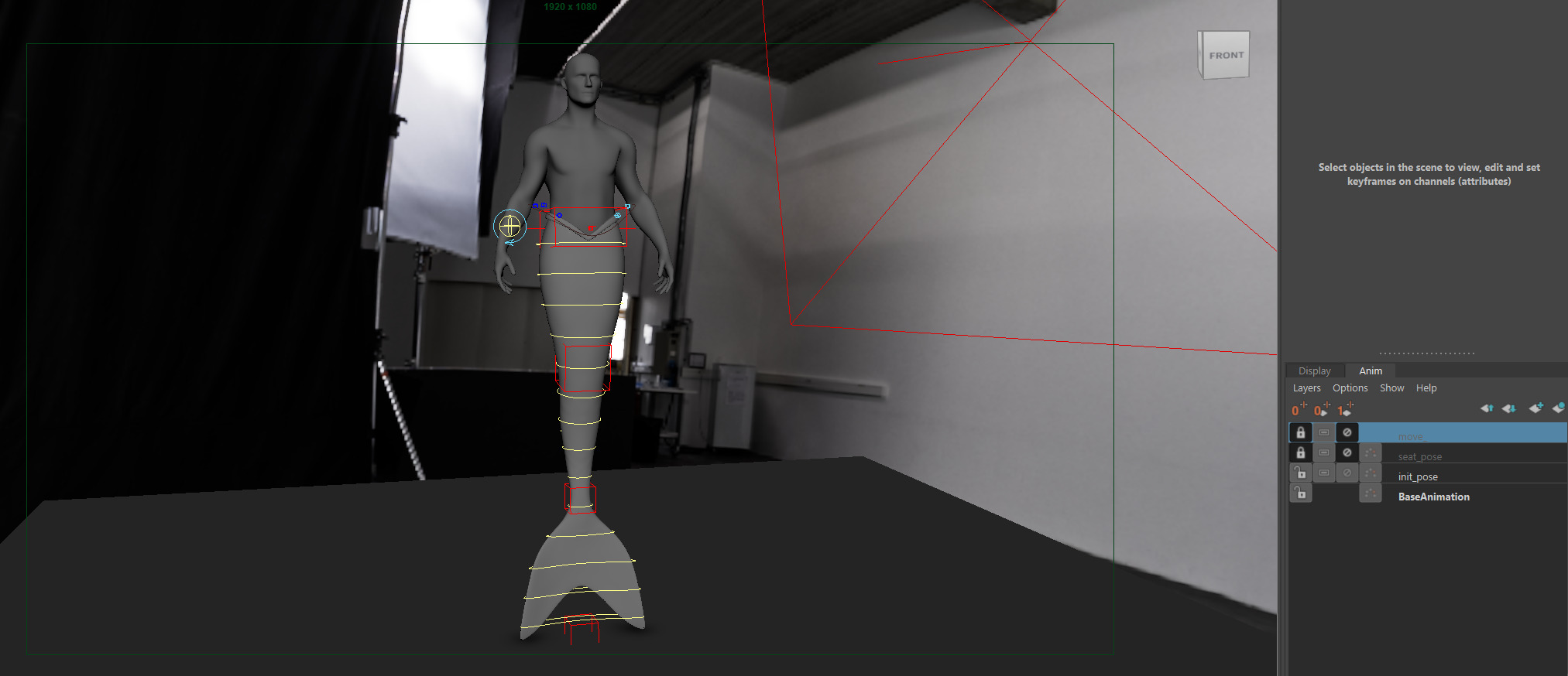 Mermaid tale Animated Low-poly 3D model_9