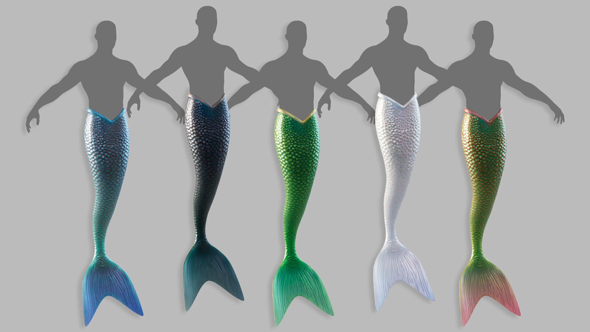 Mermaid tale Animated Low-poly 3D model_8