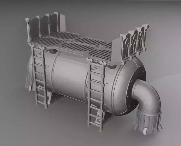 Modular Fuel Tank for Warhammer 40000 and Necromunda