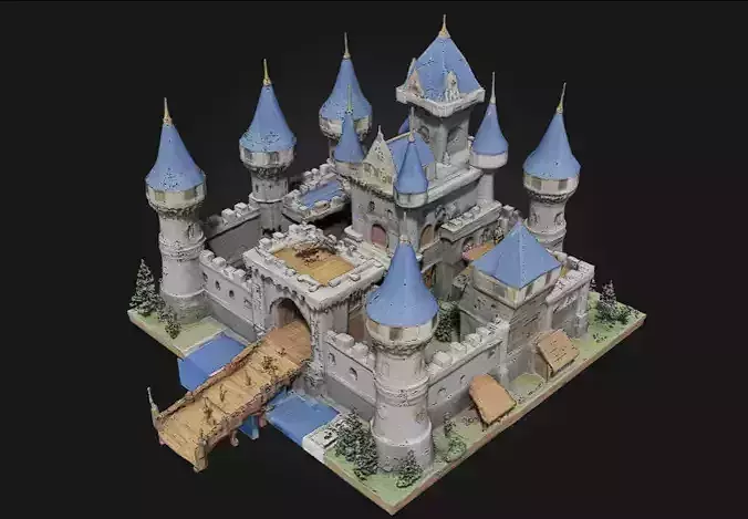 Enchanted Fortress  A Majestic Stronghold of Magic