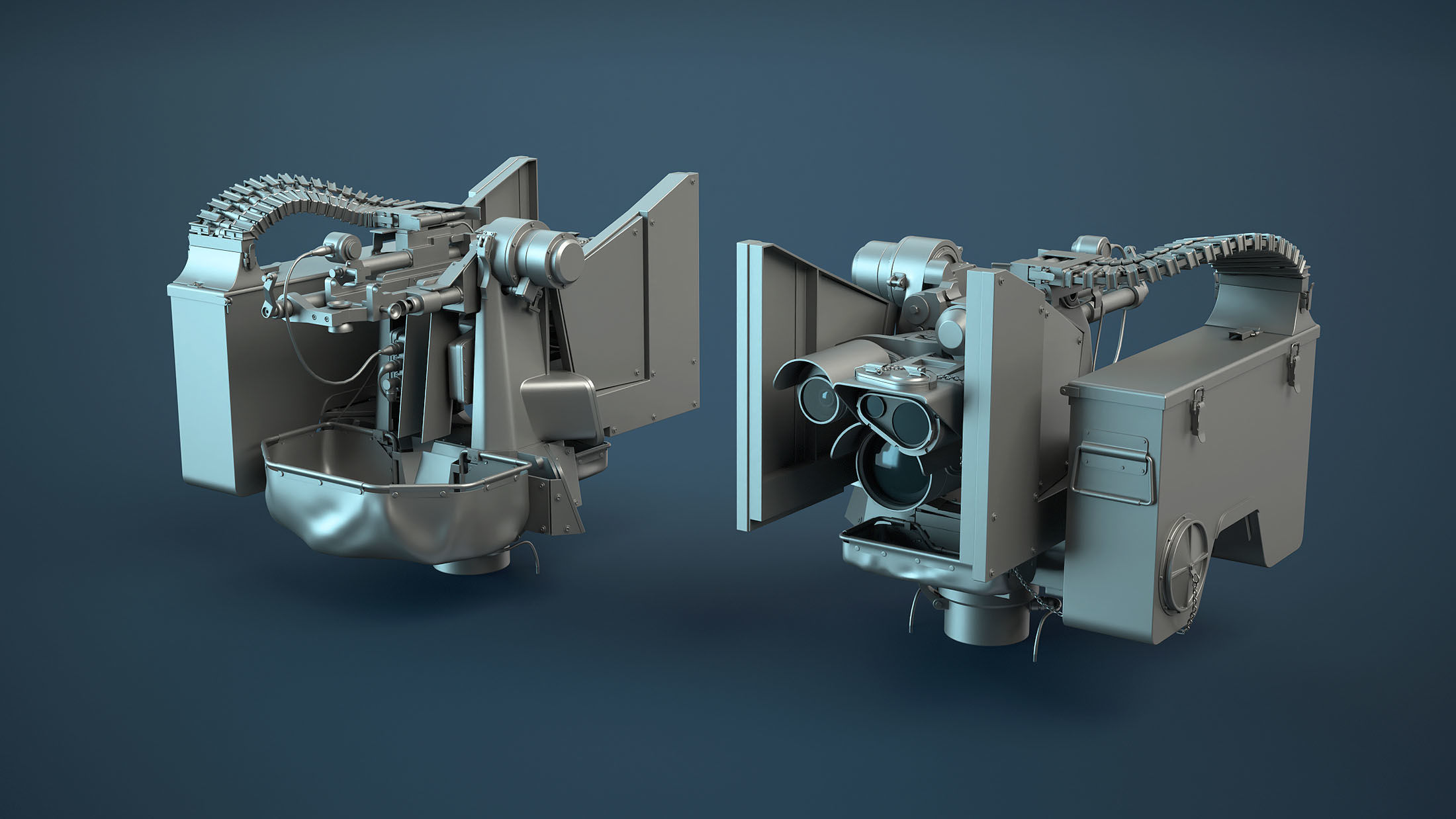 M151 Protector and M153 CROWS RWS Set 3D Model Collection_24