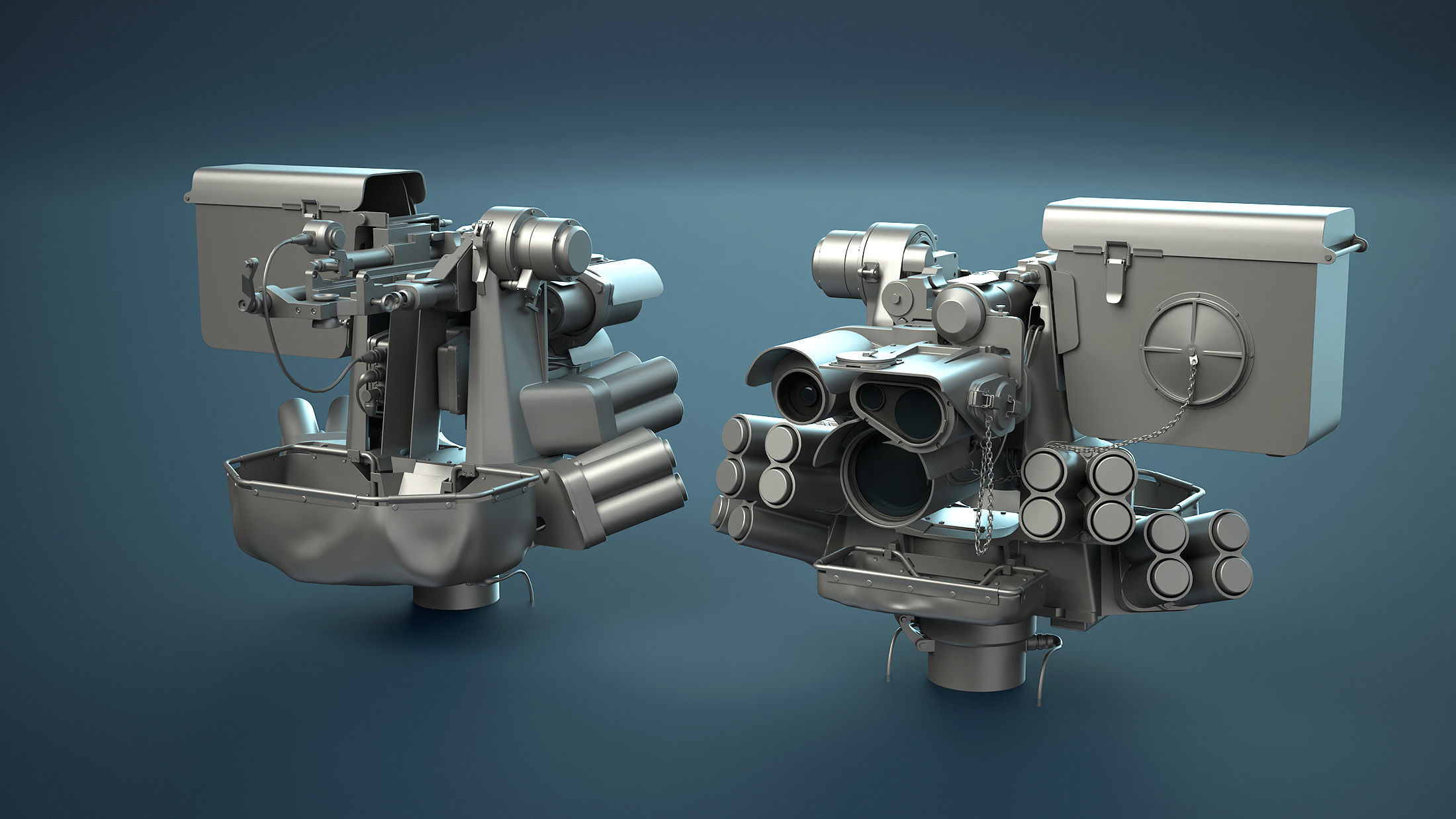 M151 Protector and M153 CROWS RWS Set 3D Model Collection_11