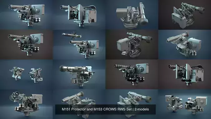 M151 Protector and M153 CROWS RWS Set