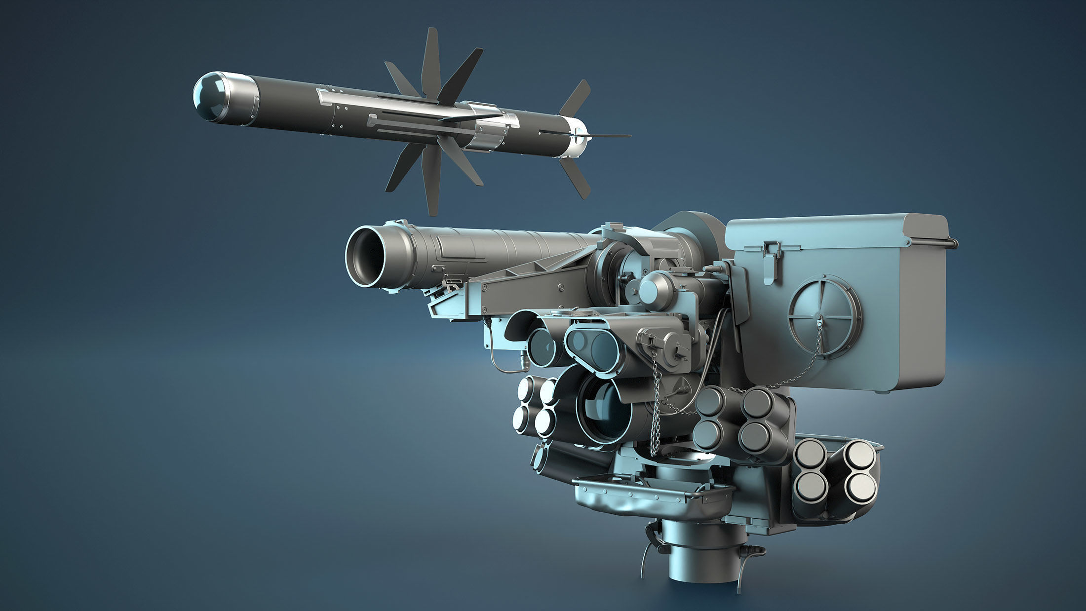 M151 Protector and M153 CROWS RWS Set 3D Model Collection_10