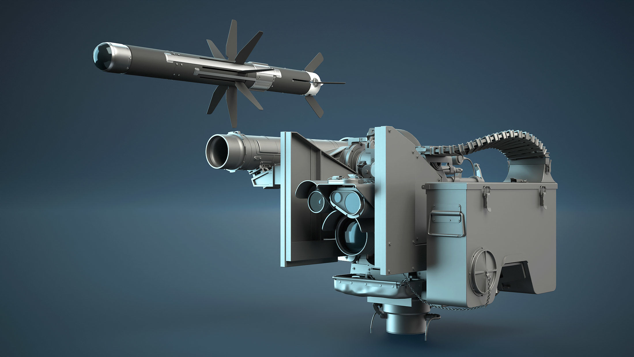 M151 Protector and M153 CROWS RWS Set 3D Model Collection_27