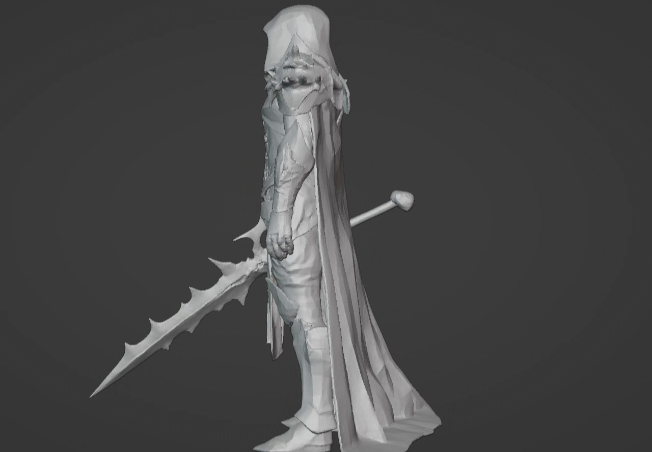 The Beast Slayer Knight - 3D Printable Fantasy Warrior STL Model 3D print model_34