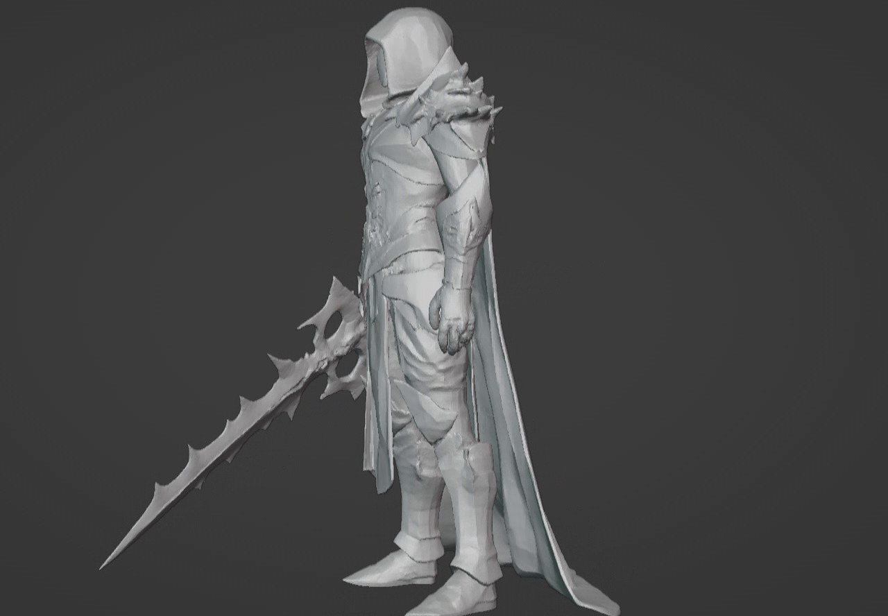 The Beast Slayer Knight - 3D Printable Fantasy Warrior STL Model 3D print model_38