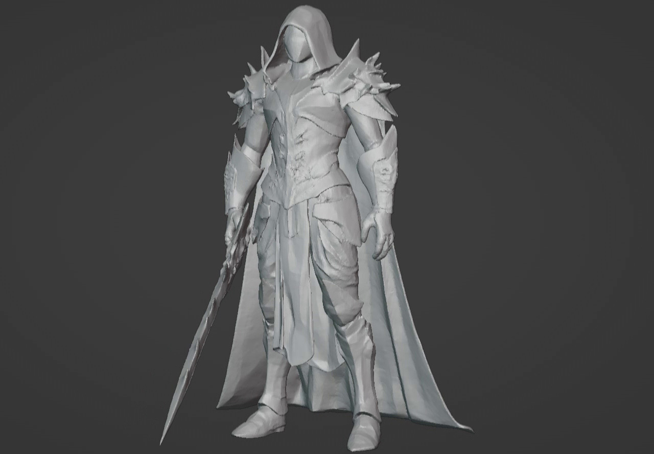 The Beast Slayer Knight - 3D Printable Fantasy Warrior STL Model 3D print model_43