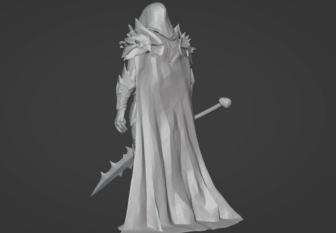 The Beast Slayer Knight - 3D Printable Fantasy Warrior STL Model 3D print model_30