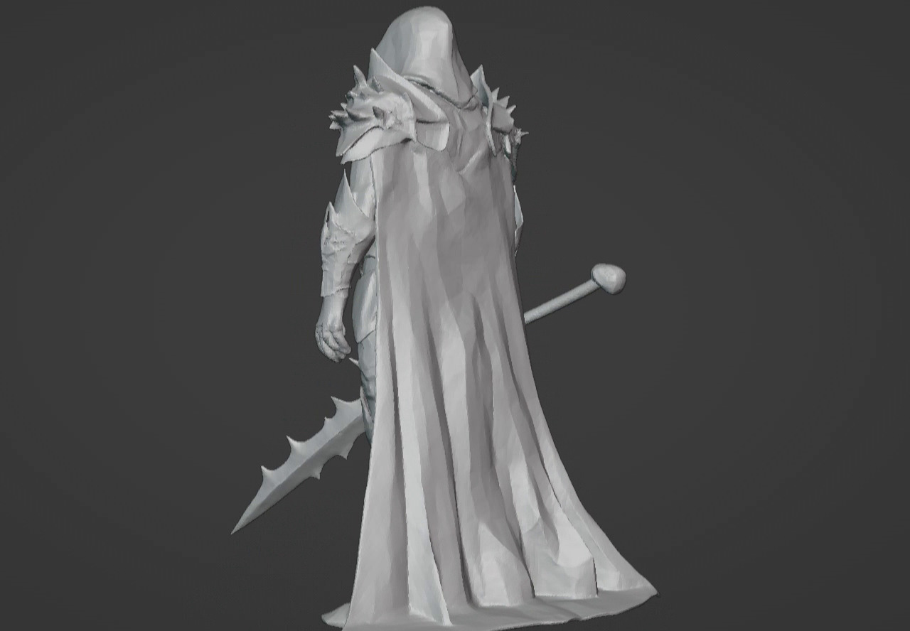 The Beast Slayer Knight - 3D Printable Fantasy Warrior STL Model 3D print model_31