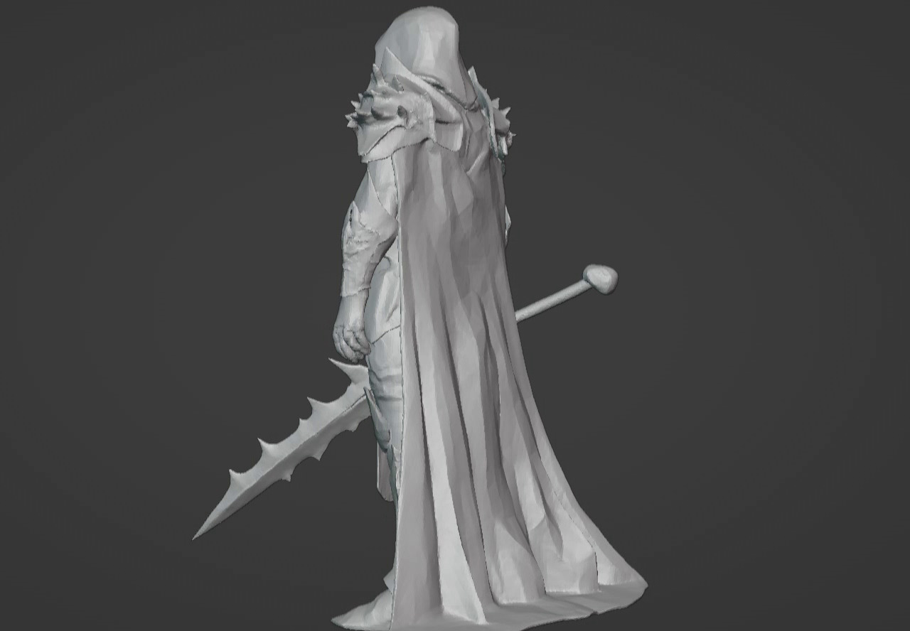 The Beast Slayer Knight - 3D Printable Fantasy Warrior STL Model 3D print model_32