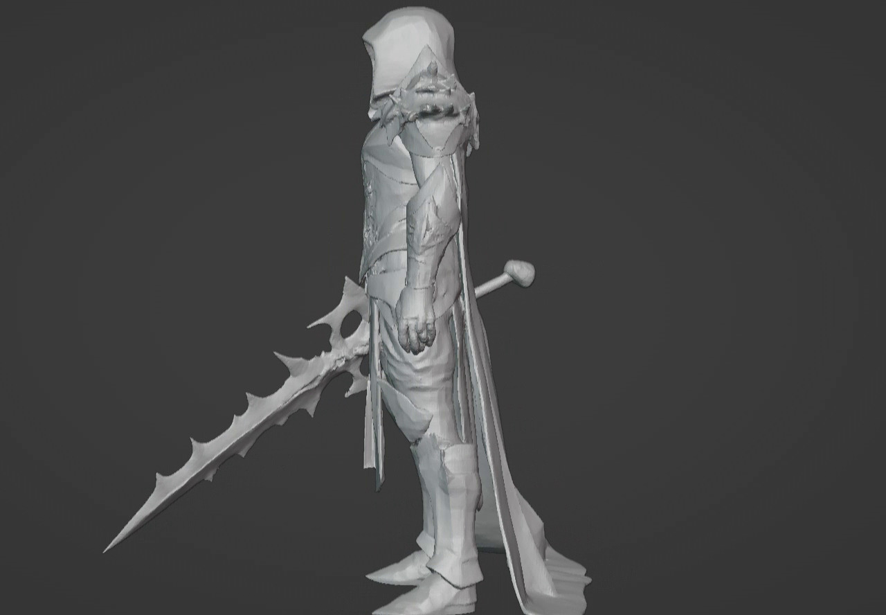 The Beast Slayer Knight - 3D Printable Fantasy Warrior STL Model 3D print model_36