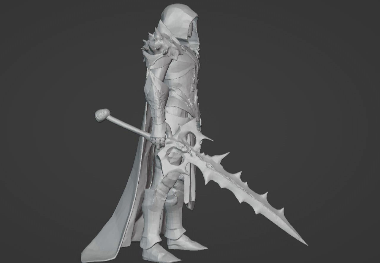 The Beast Slayer Knight - 3D Printable Fantasy Warrior STL Model 3D print model_13