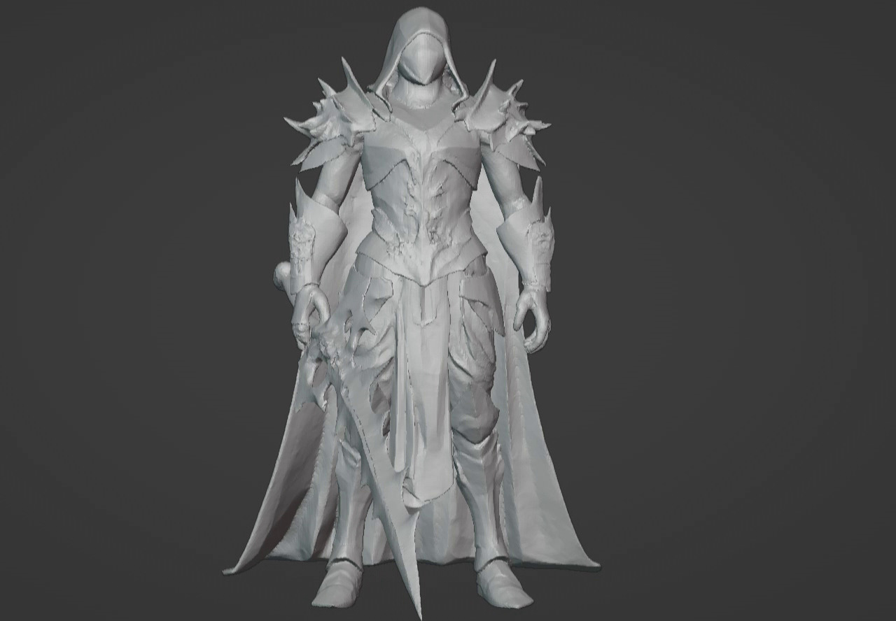 The Beast Slayer Knight - 3D Printable Fantasy Warrior STL Model 3D print model_5