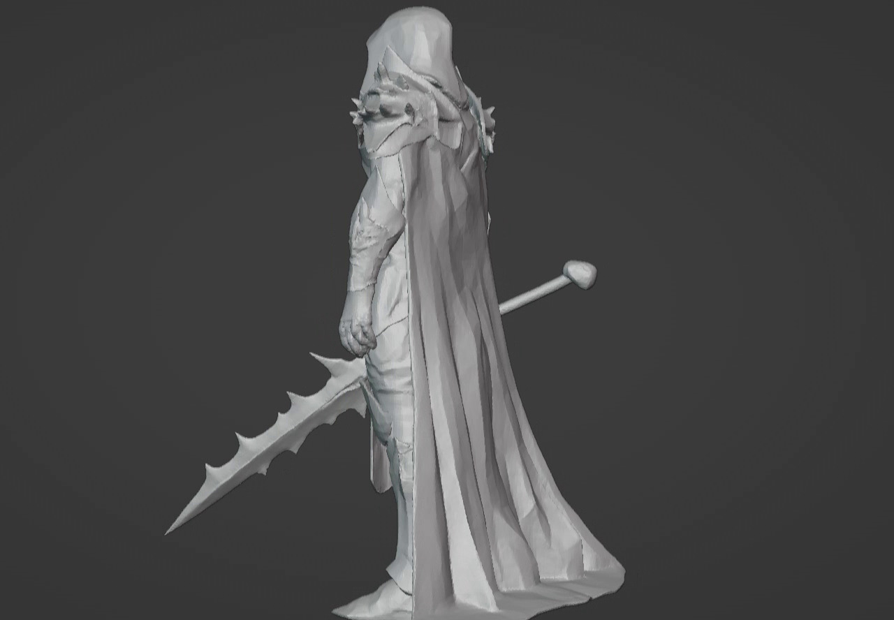 The Beast Slayer Knight - 3D Printable Fantasy Warrior STL Model 3D print model_33