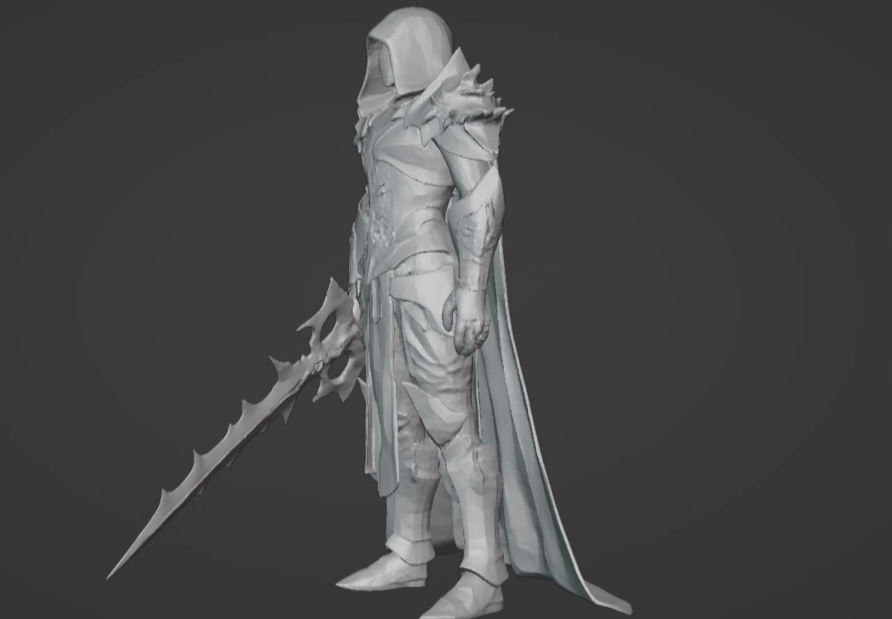 The Beast Slayer Knight - 3D Printable Fantasy Warrior STL Model 3D print model_39