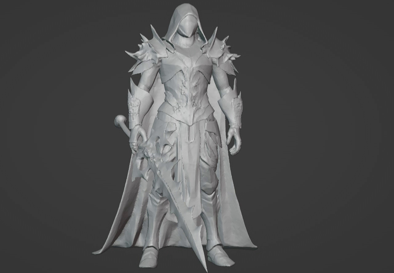The Beast Slayer Knight - 3D Printable Fantasy Warrior STL Model 3D print model_6