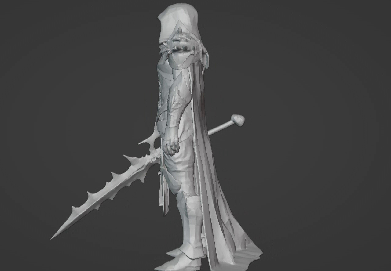 The Beast Slayer Knight - 3D Printable Fantasy Warrior STL Model 3D print model_35