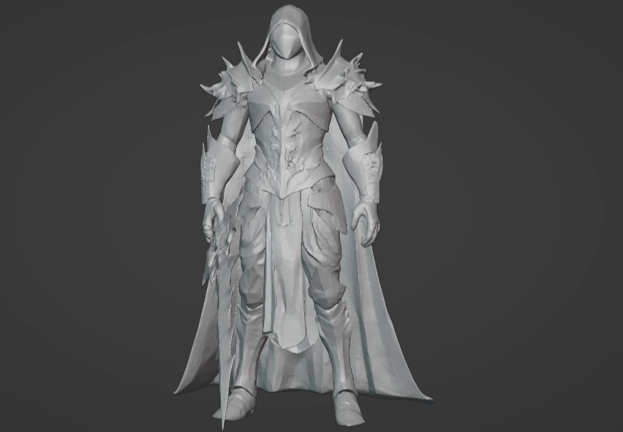 The Beast Slayer Knight - 3D Printable Fantasy Warrior STL Model 3D print model_45