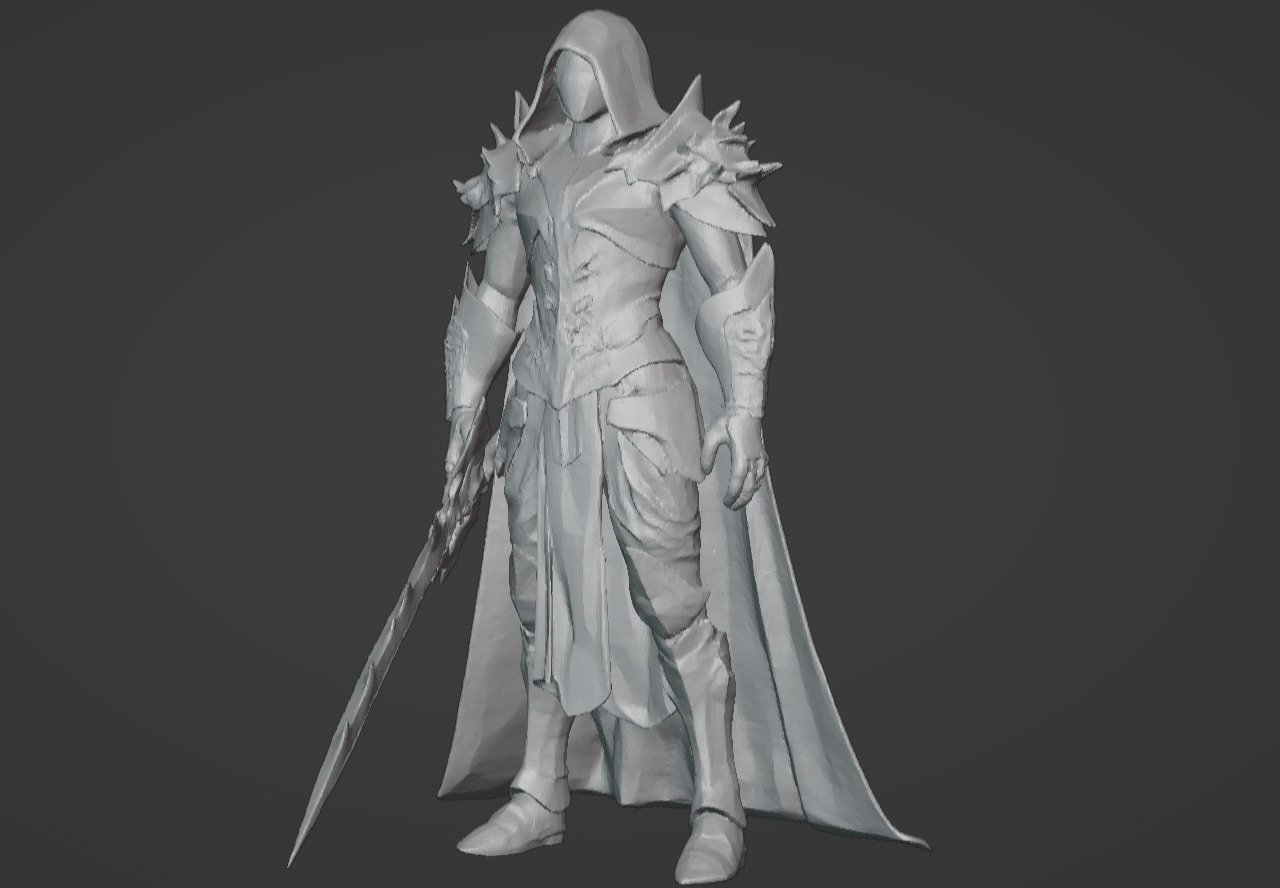 The Beast Slayer Knight - 3D Printable Fantasy Warrior STL Model 3D print model_42