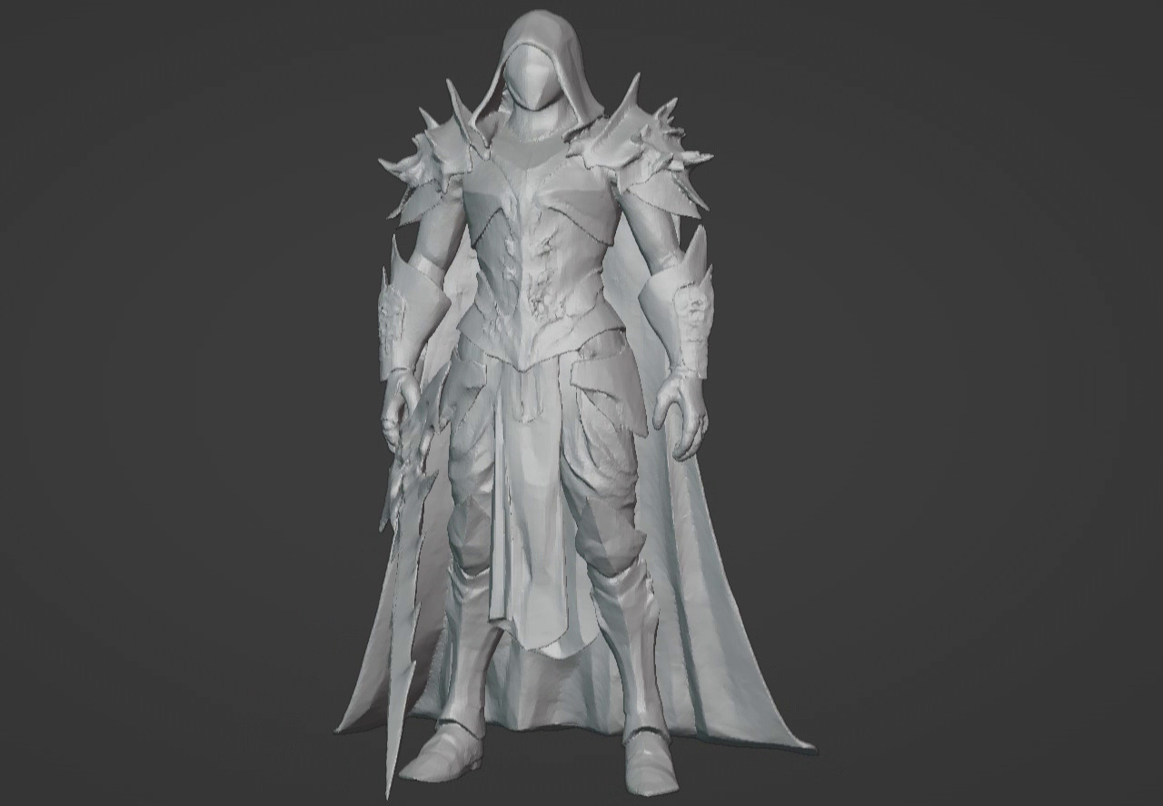The Beast Slayer Knight - 3D Printable Fantasy Warrior STL Model 3D print model_44