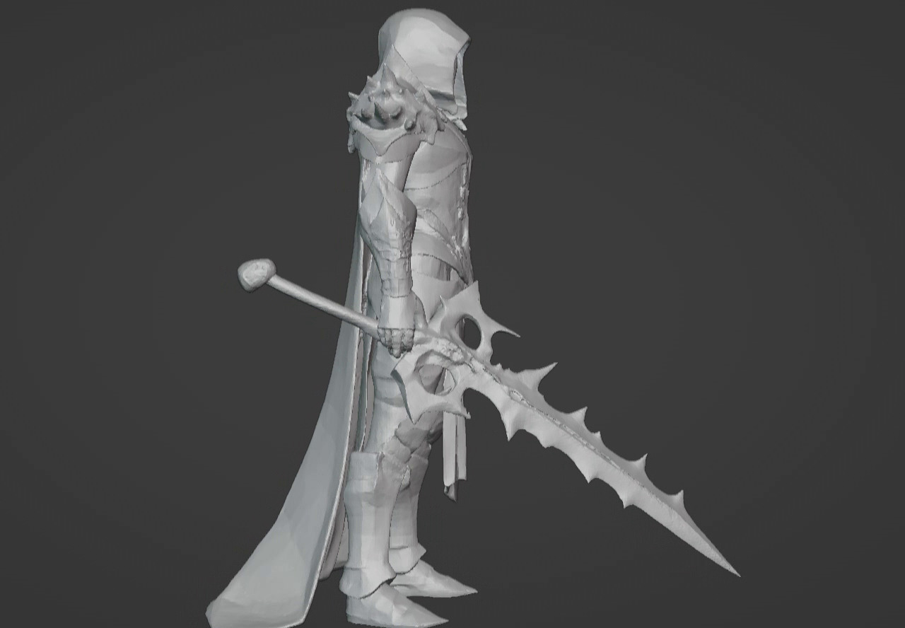 The Beast Slayer Knight - 3D Printable Fantasy Warrior STL Model 3D print model_14