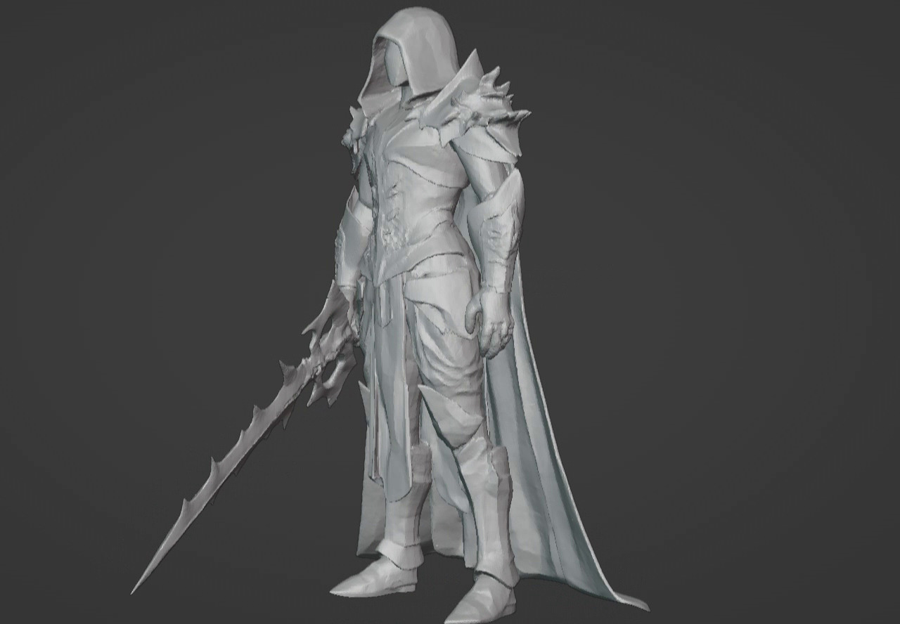 The Beast Slayer Knight - 3D Printable Fantasy Warrior STL Model 3D print model_40