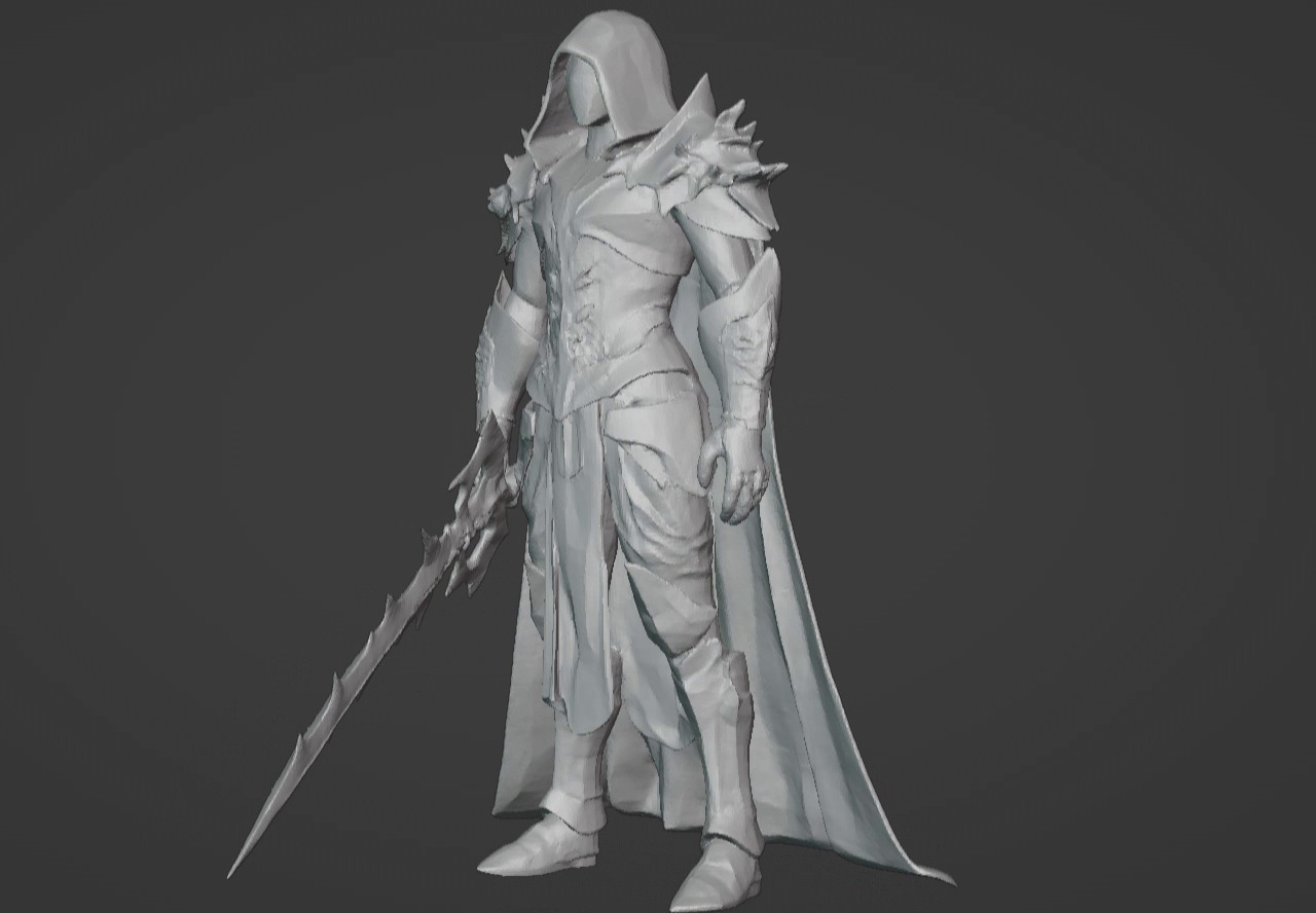 The Beast Slayer Knight - 3D Printable Fantasy Warrior STL Model 3D print model_41