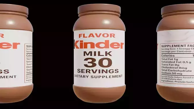 Protein powder container