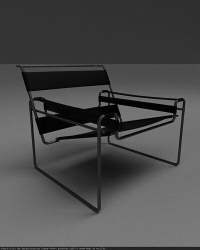BauHuas Chair 3D model 7