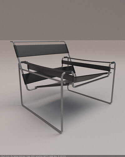 BauHuas Chair 3D model 5