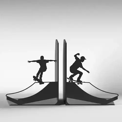 Skate Bookends 3D print model