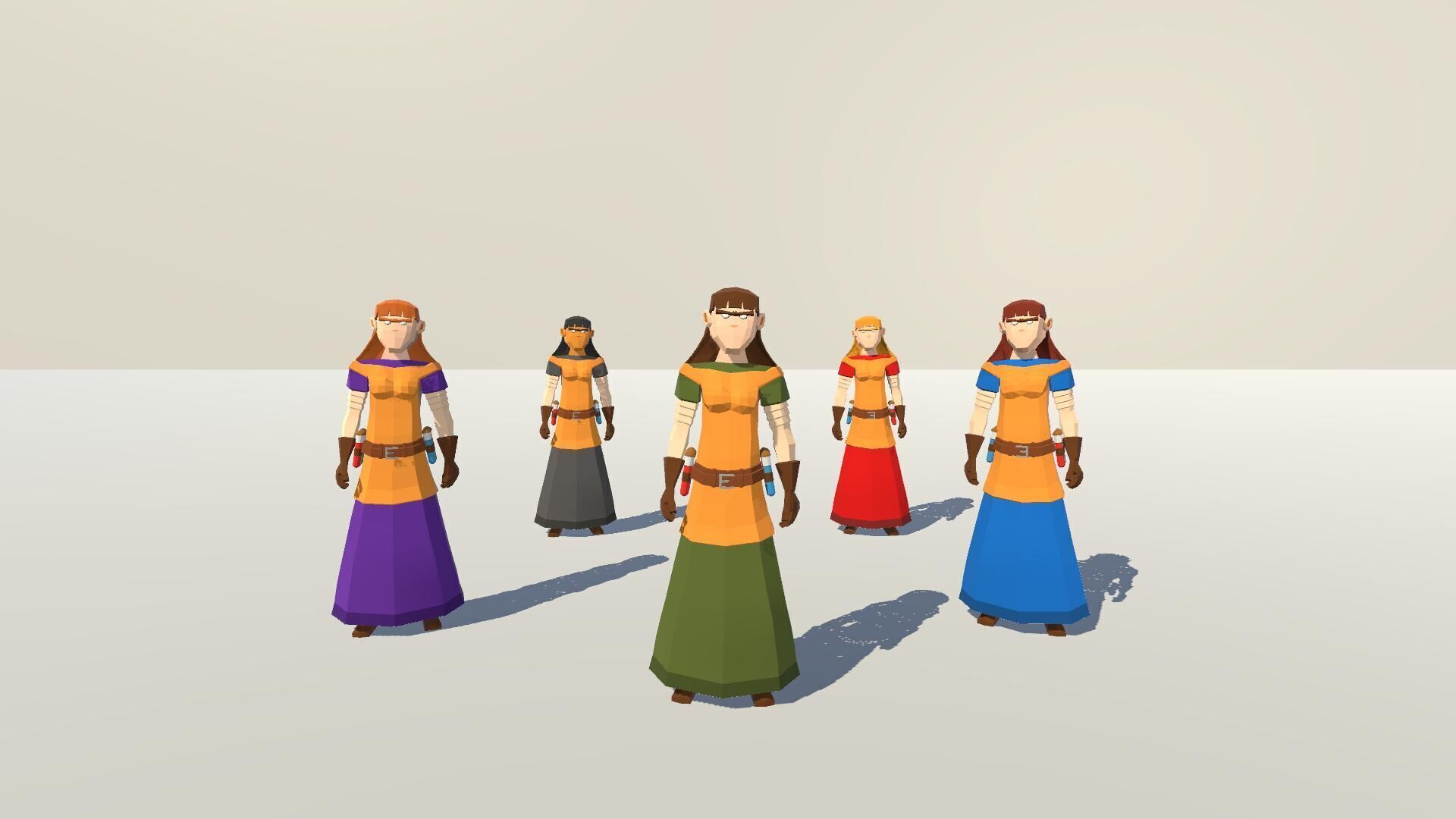 POLYGRUNT - Low Poly Fantasy Characters 3D Art Low-poly 3D model_17