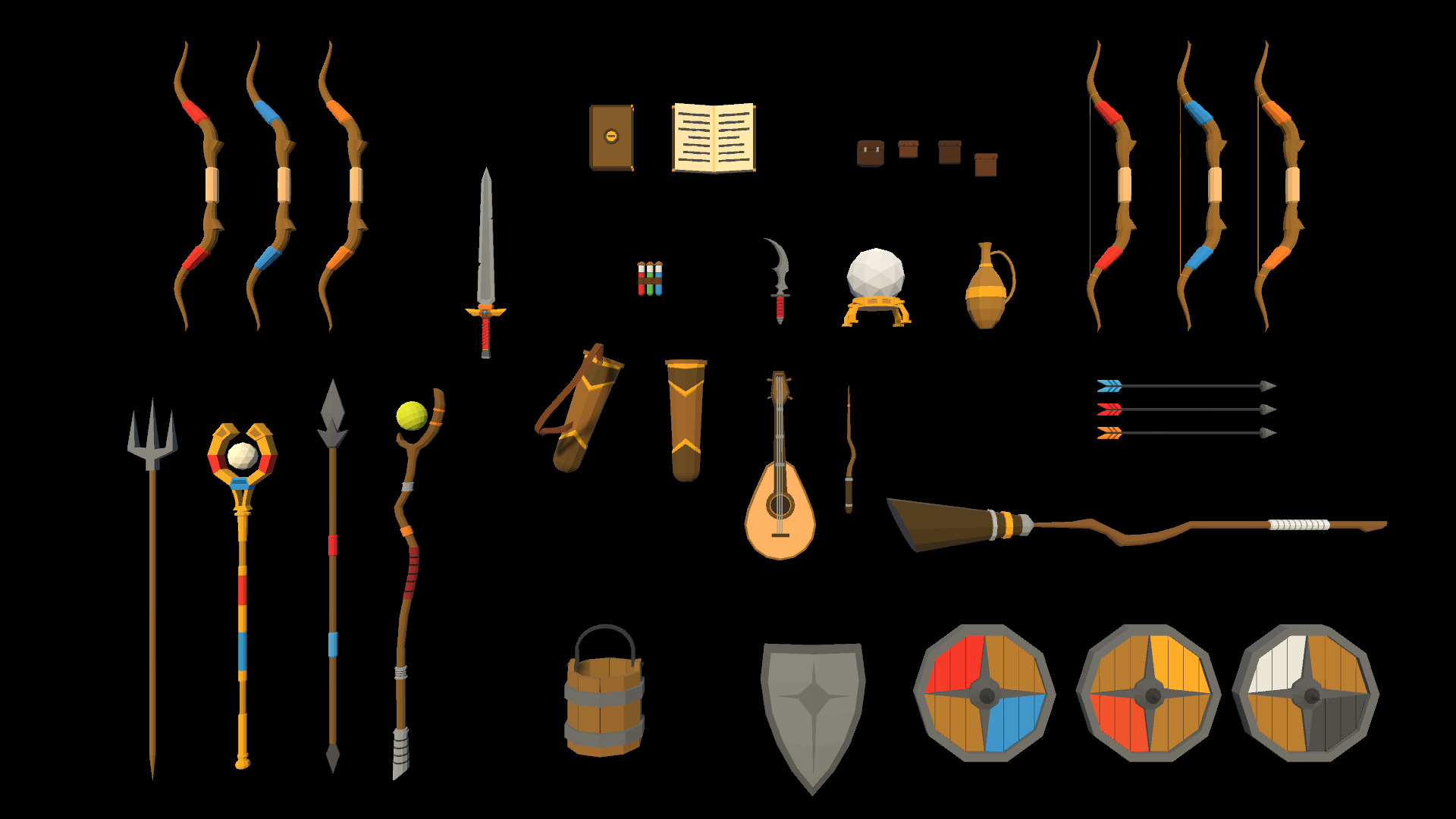 POLYGRUNT - Low Poly Fantasy Characters 3D Art Low-poly 3D model_6