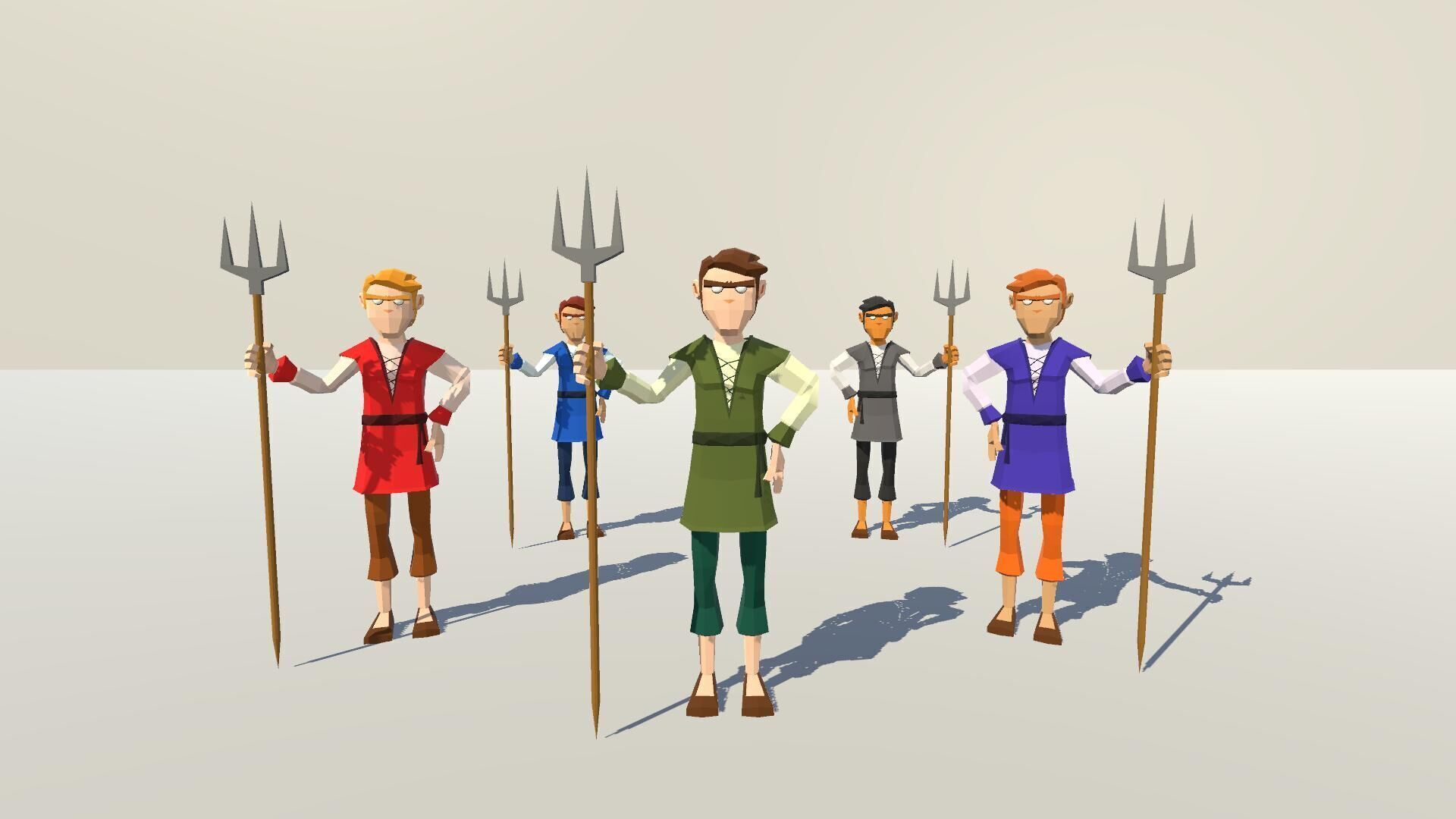 POLYGRUNT - Low Poly Fantasy Characters 3D Art Low-poly 3D model_12