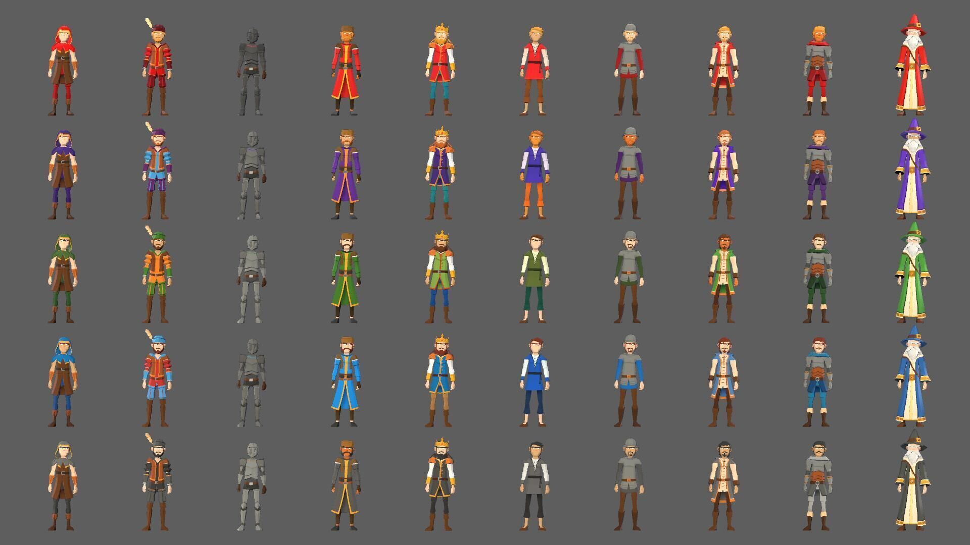 POLYGRUNT - Low Poly Fantasy Characters 3D Art Low-poly 3D model_4