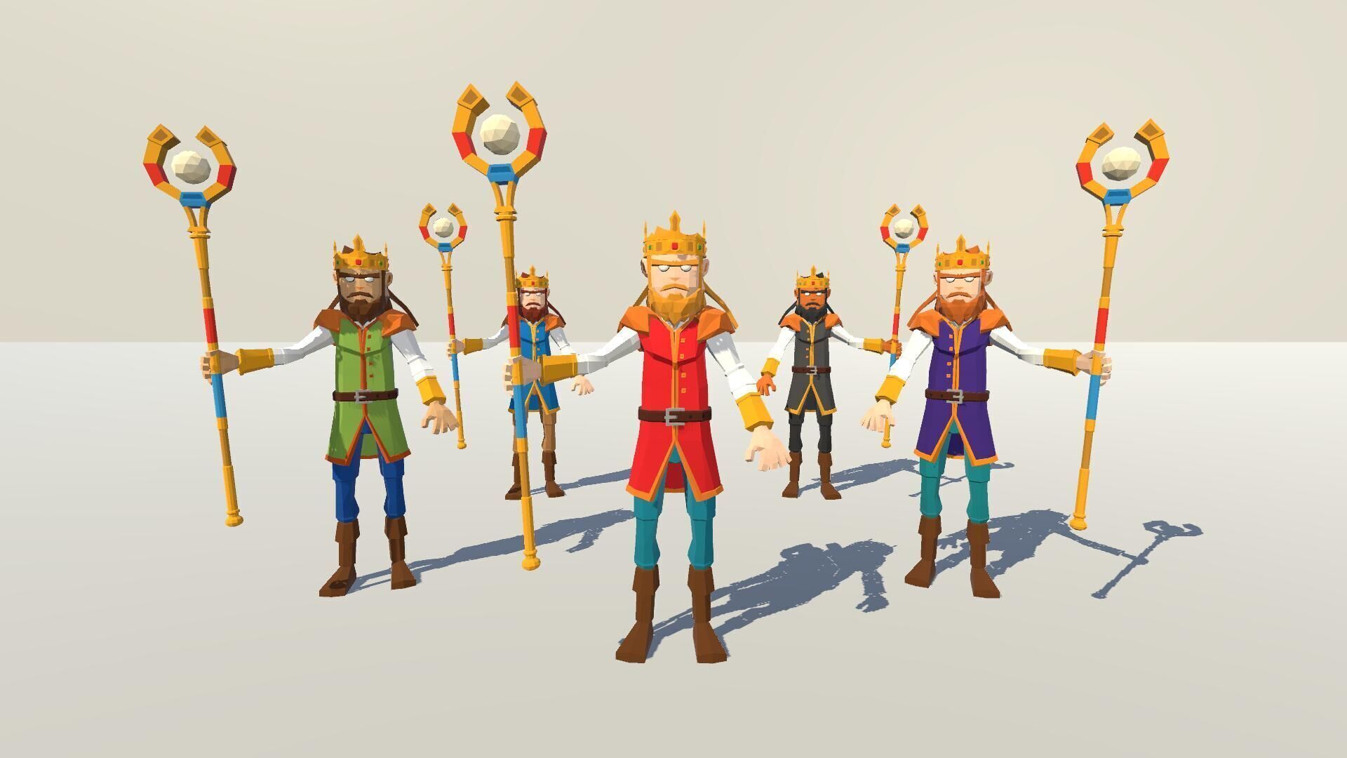 POLYGRUNT - Low Poly Fantasy Characters 3D Art Low-poly 3D model_7