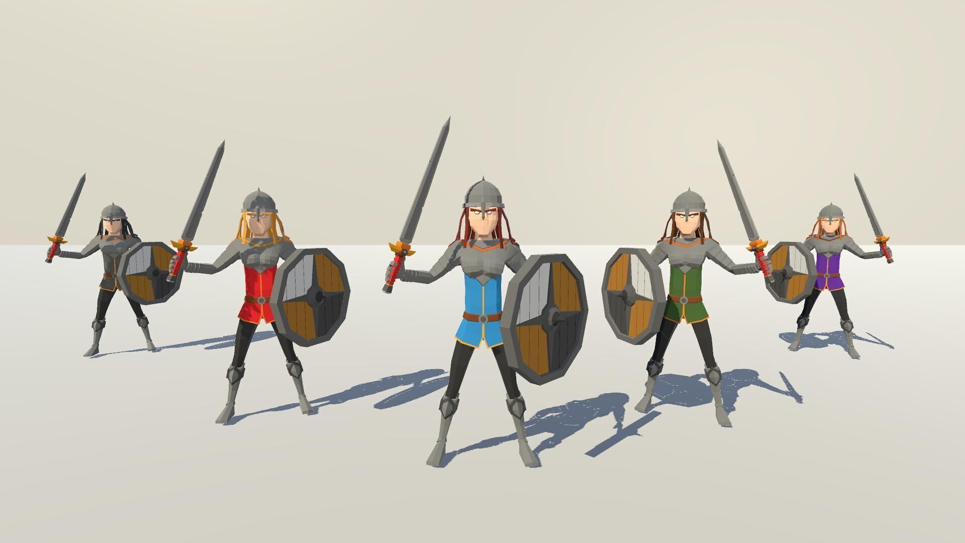 POLYGRUNT - Low Poly Fantasy Characters 3D Art Low-poly 3D model_23