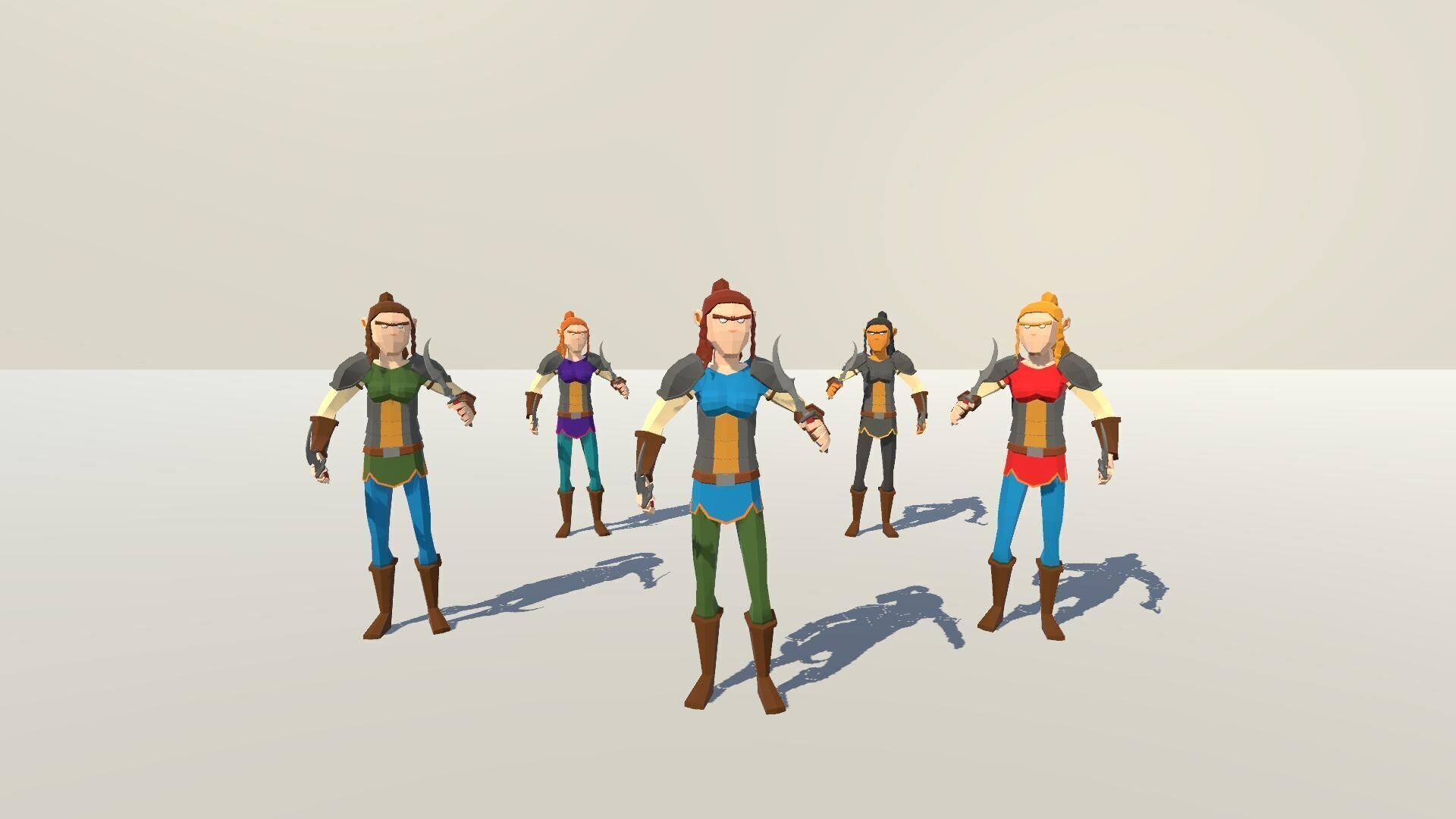 POLYGRUNT - Low Poly Fantasy Characters 3D Art Low-poly 3D model_19