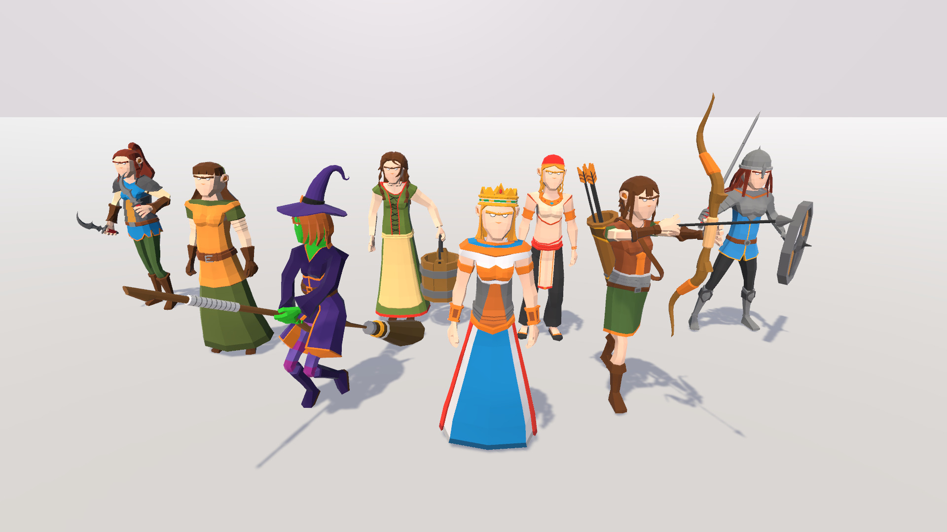 POLYGRUNT - Low Poly Fantasy Characters 3D Art Low-poly 3D model_3