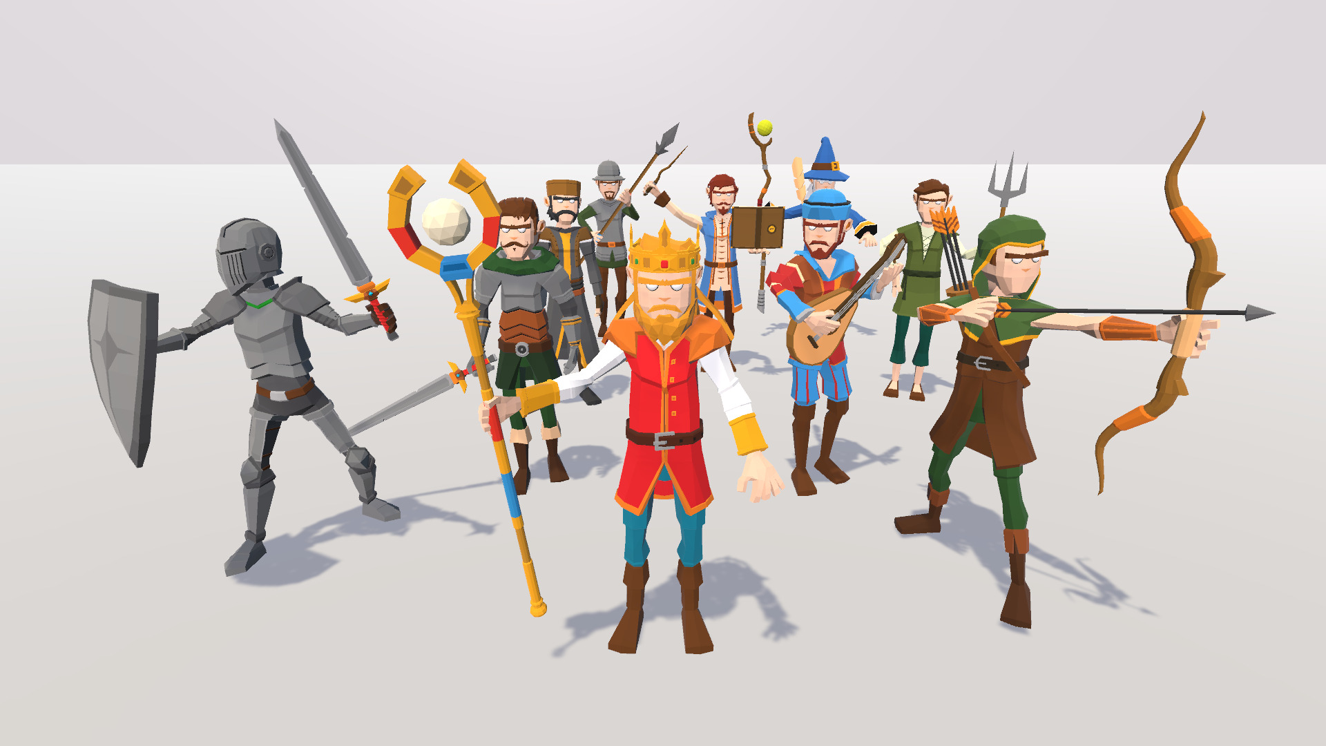POLYGRUNT - Low Poly Fantasy Characters 3D Art Low-poly 3D model_2