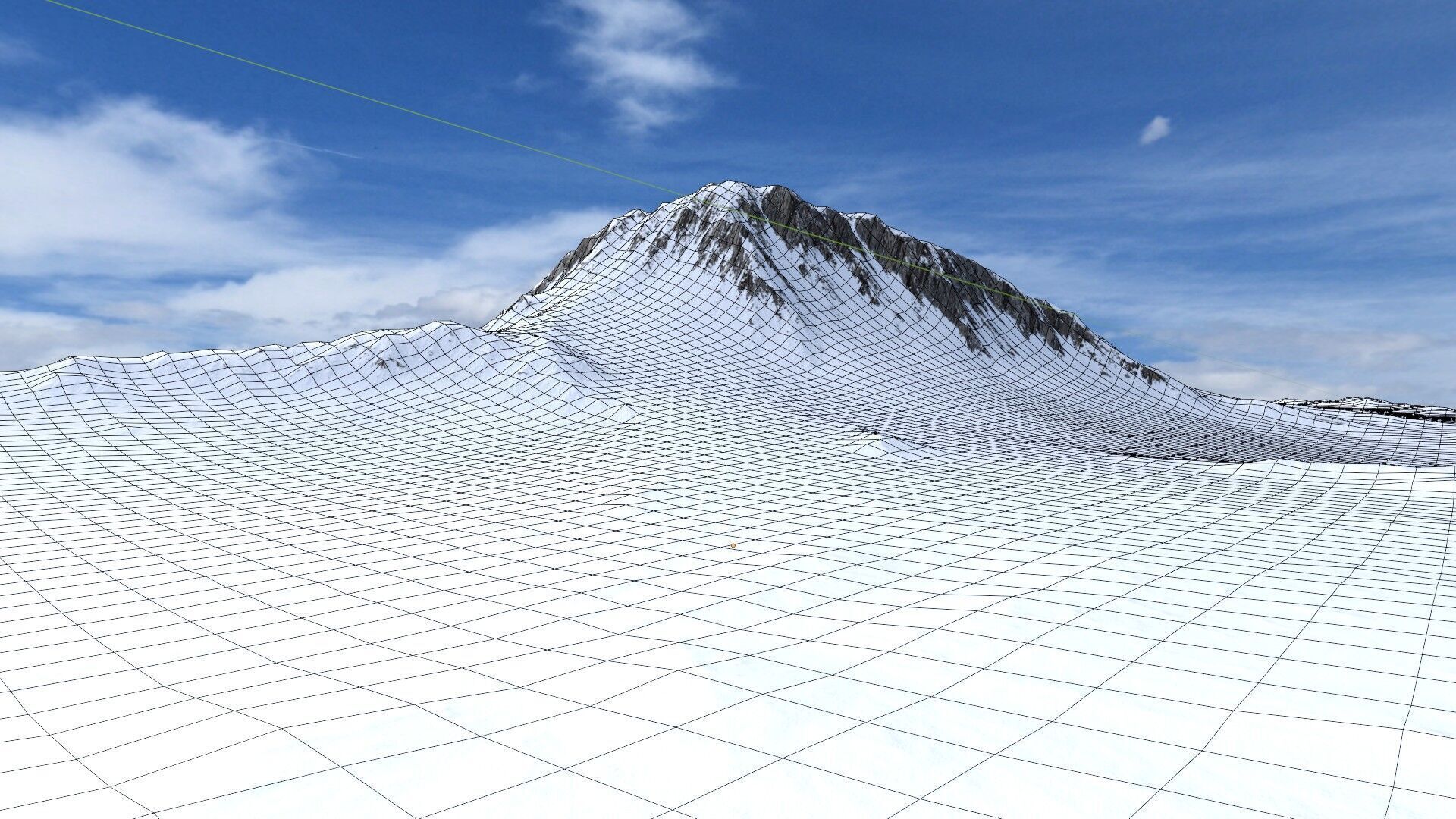 Snow Mountain 01 Low-poly 3D model_9