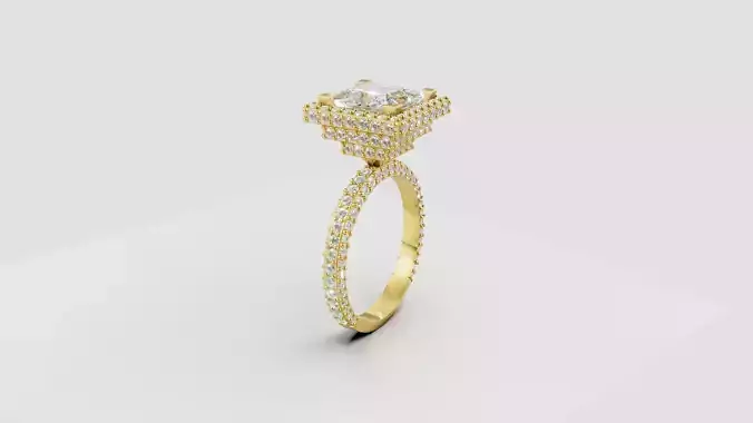 Engagement Ring 3d print model C 51