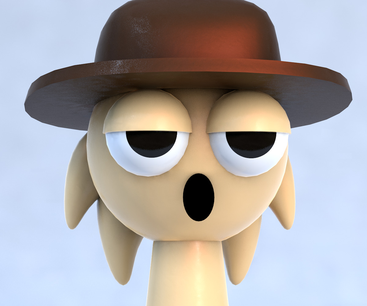 Tunner Sprunki Incredibox 3D Character Model Low-poly 3D model_1