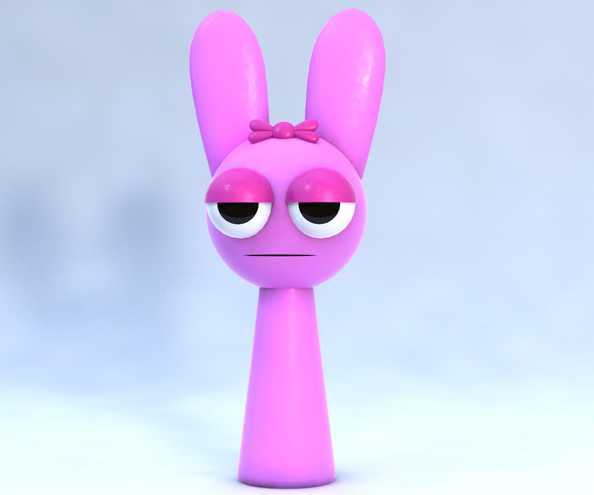 Sprunki RTX Incredibox 3D Character Model Pack Low-poly 3D model_51