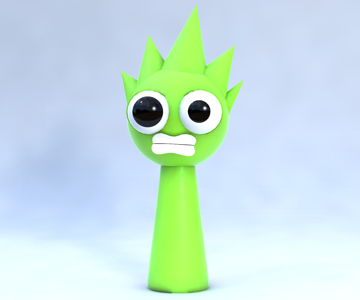 Sprunki RTX Incredibox 3D Character Model Pack Low-poly 3D model_50