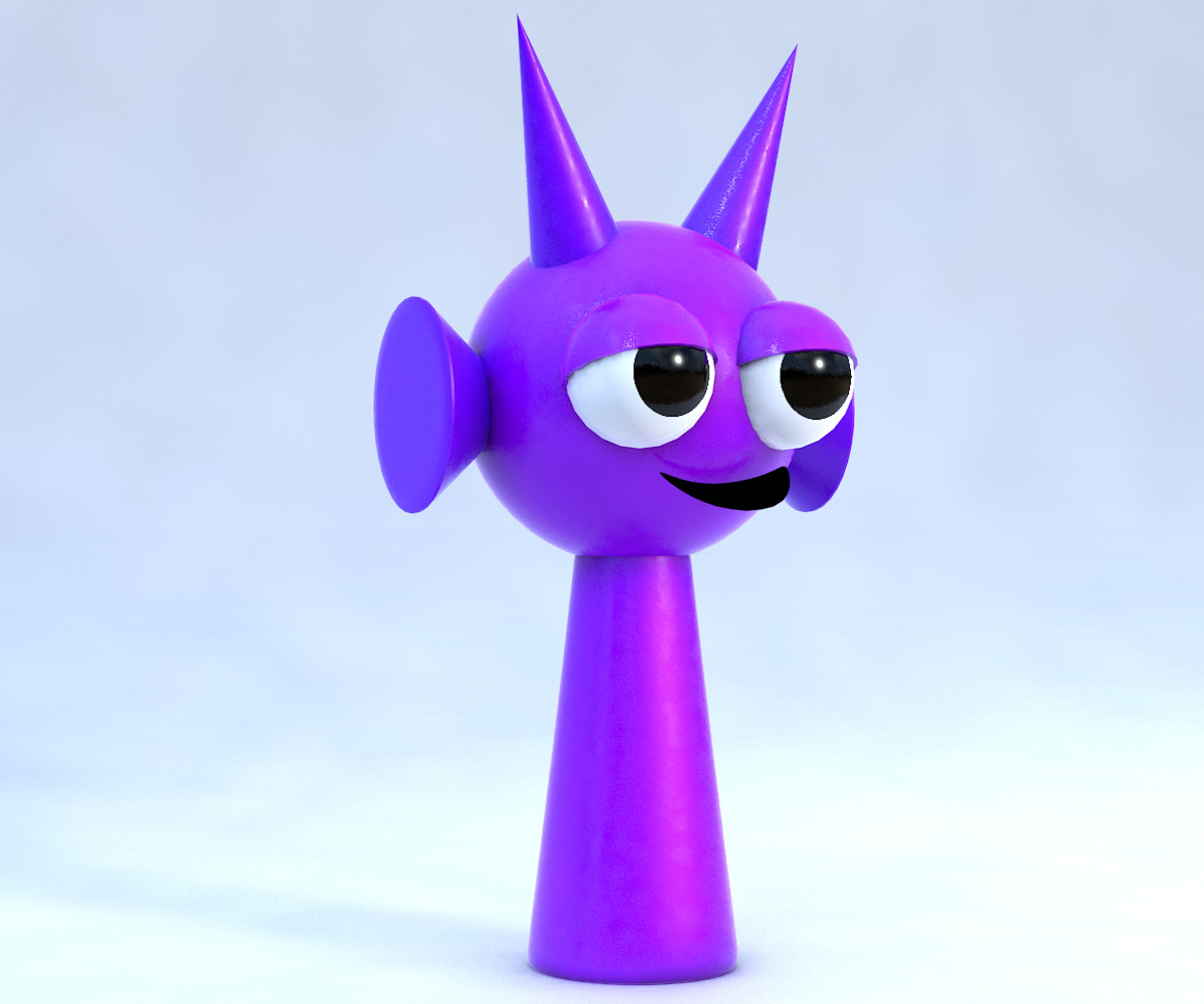 Sprunki RTX Incredibox 3D Character Model Pack Low-poly 3D model_13