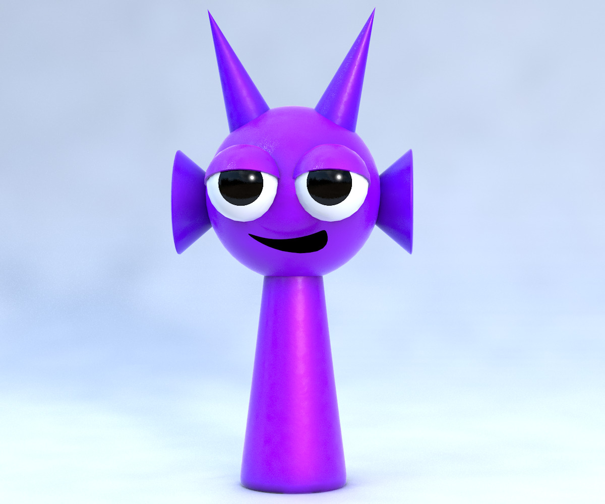 Sprunki RTX Incredibox 3D Character Model Pack Low-poly 3D model_14