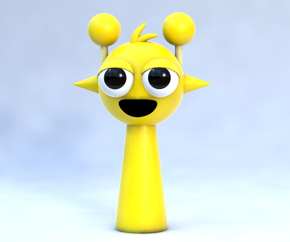 Sprunki RTX Incredibox 3D Character Model Pack Low-poly 3D model_62