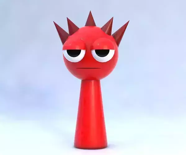  Raddy Sprunki Incredibox 3D Character Model